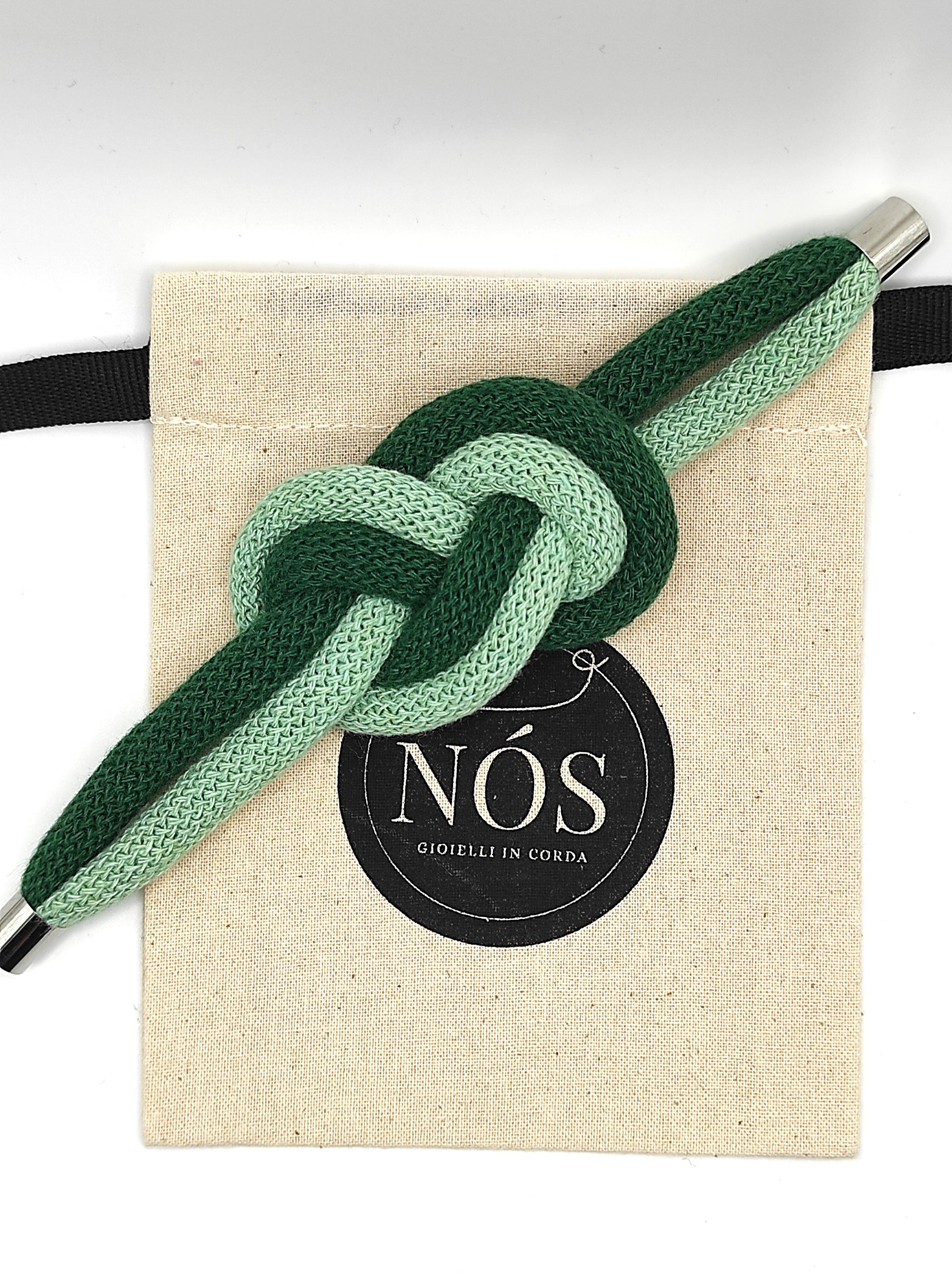 Bracciale Vittoria, color pine green & aloe.