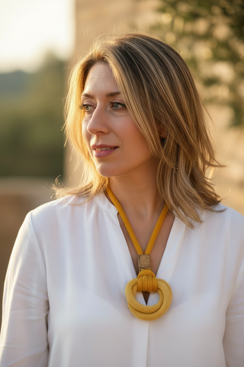 ARMONIA – gialla – stessa modella del verde