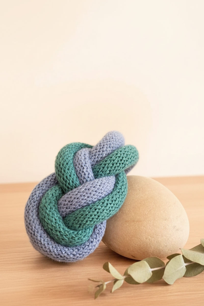 Bracciale Pop blu pervinca/teal - sfondo avorio con botanica