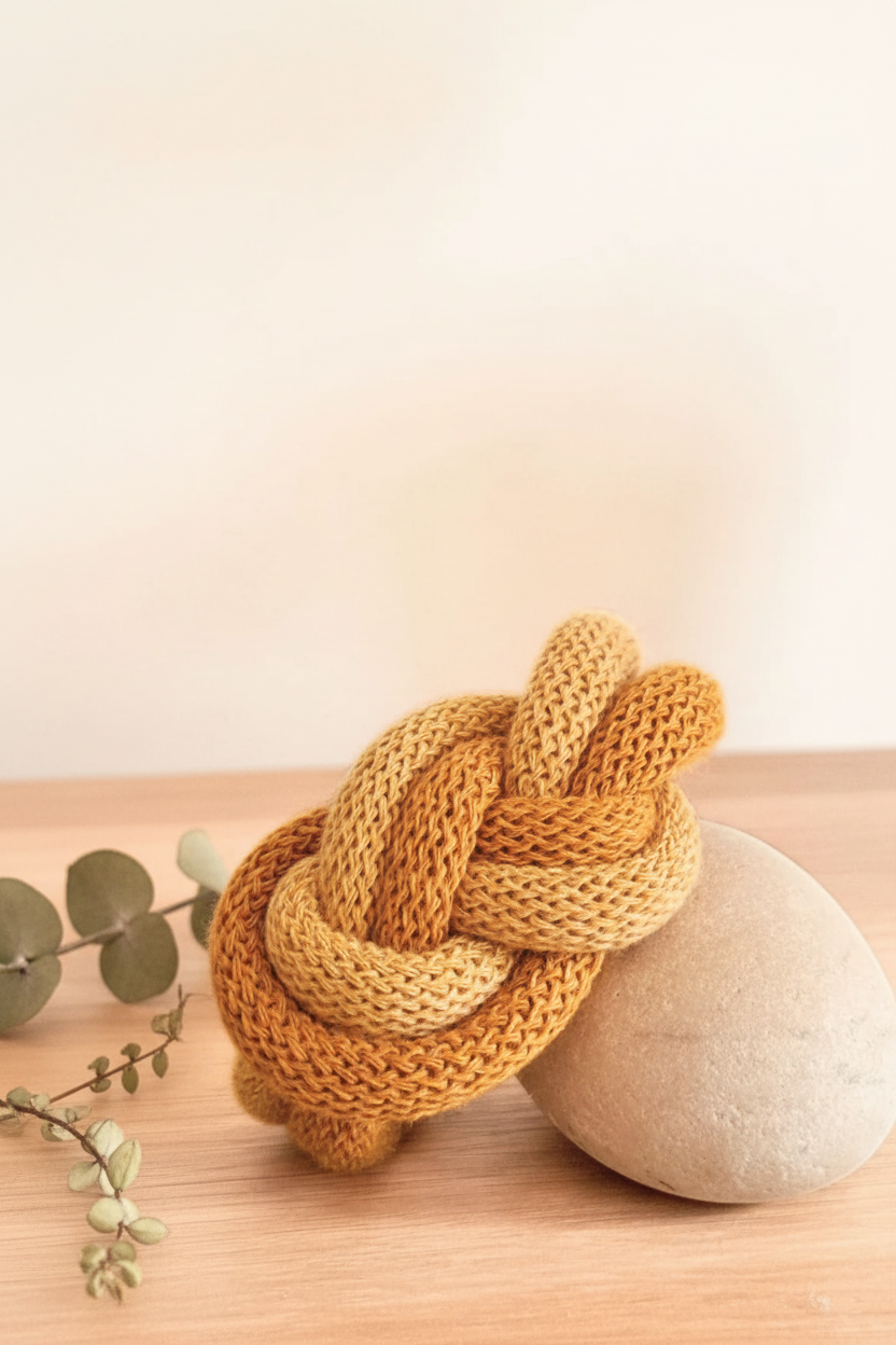 Bracciale Pop giallo senape - sfondo avorio con botanica