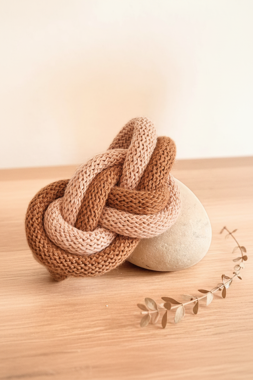 Bracciale terracotta/nude - sfondo avorio con botanica