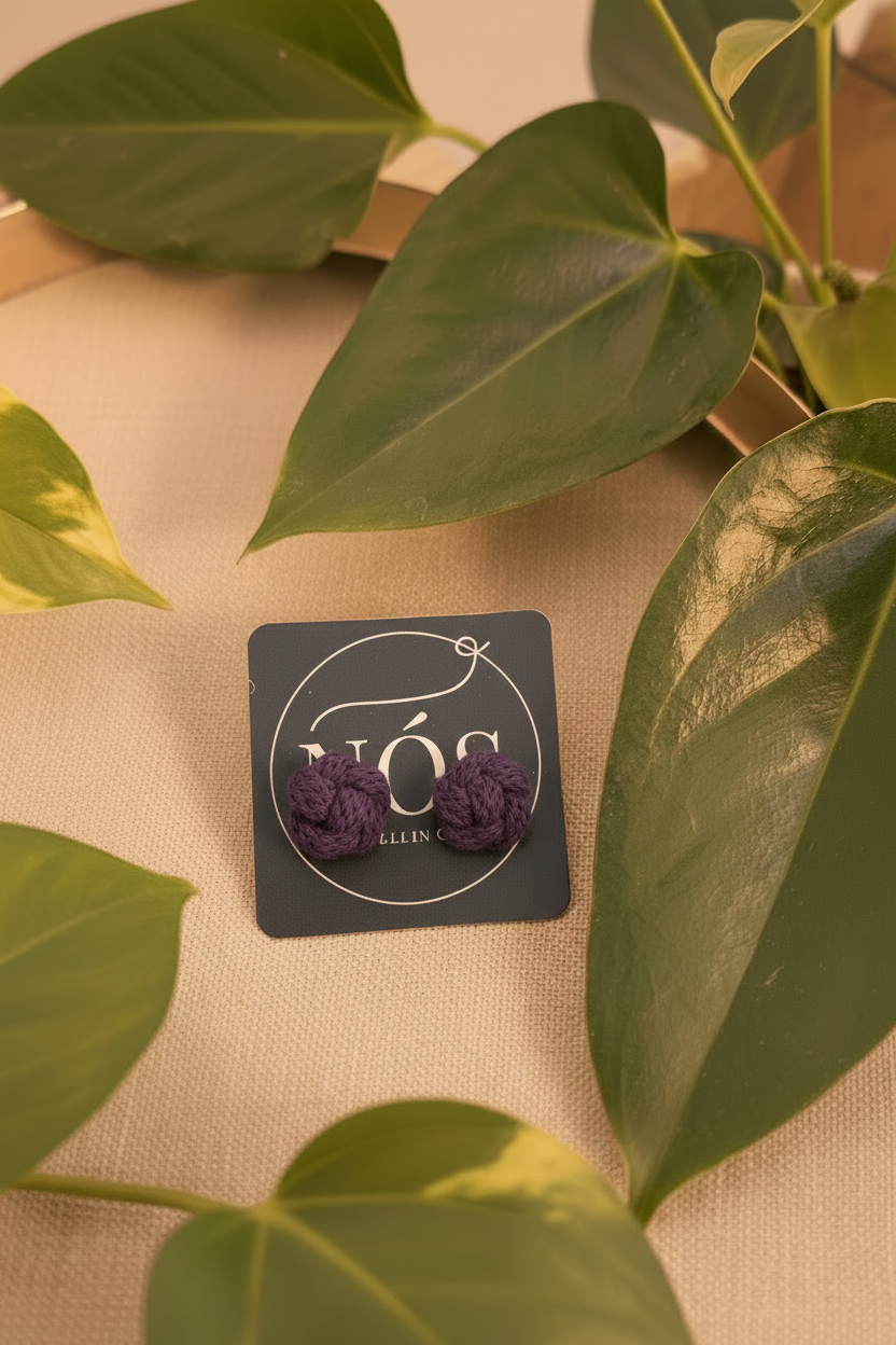 Orecchini Violet - stile editoriale Nós